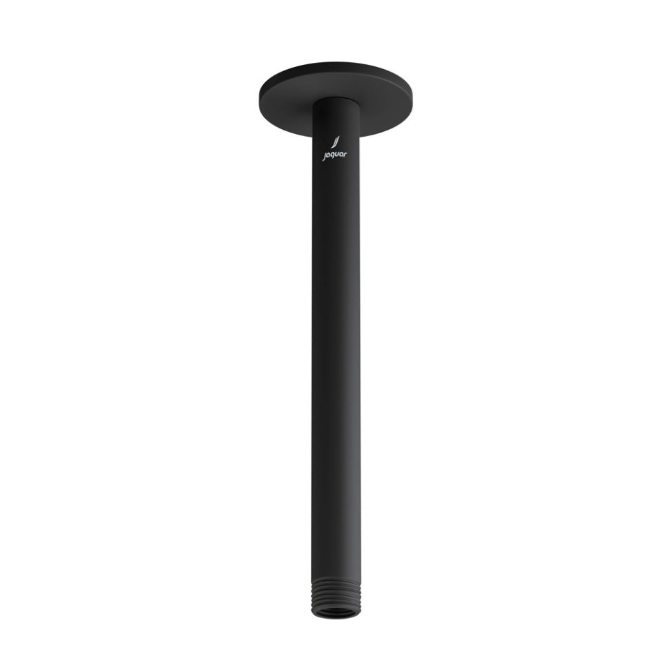 SHOWER ARM 450M CEILING MOUNTED W/FLANGE - JAQUAR FAUCETS -  ( BLACK MATT - SHOWER ACC. - 450x15 mm - 18inchX0.5inch )