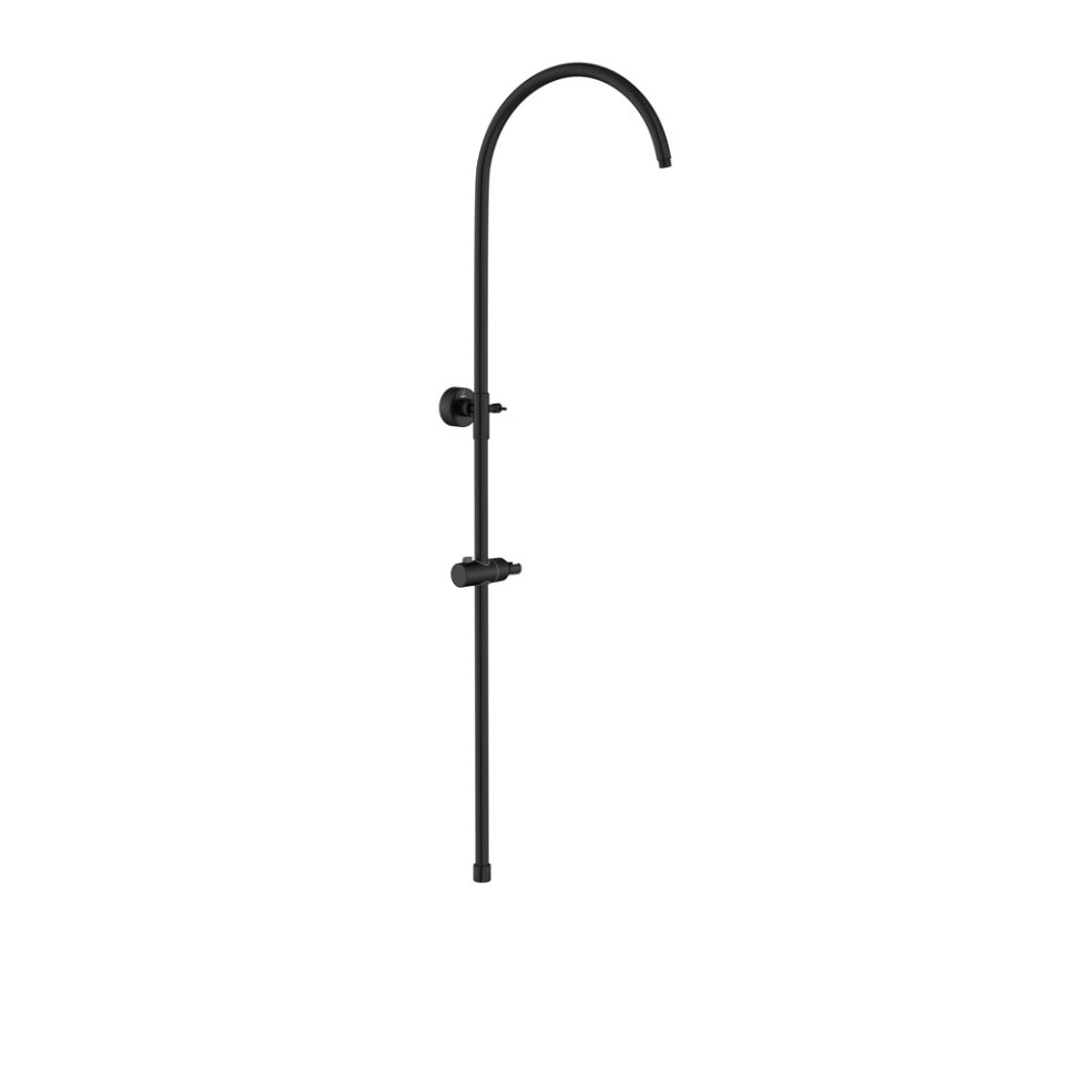 SHOWER PIPE W/HOOK (ADJ. LENGHT)- JAQUAR FAUCETS -  ( BLACK MATT - SHOWER ACC. - 0x15 mm - 0inchX0.5inch )
