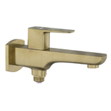 2 WAY BIB COCK WITH WALL FLANGE - JAQUAR FAUCETS -  ( ANTIQUE BRONZE - KUBIX PRIME - 0x15 mm - 0inchX0.5inch )