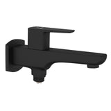 2-WAY BIB COCK WITH FLANGE - JAQUAR FAUCETS -  ( BLACK MATT - KUBIX PRIME - 0x15 mm - 0inchX0.5inch )
