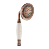 VICTORIAN HAND SHOWER HEAD ROUND (BELL T - JAQUAR FAUCETS -  ( ANTIQUE COPPER - HAND SHOWER - 0x15 mm - 0inchX0.5inch )