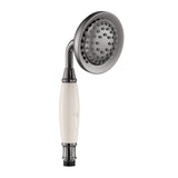 VICTORIAN HAND SHOWER ROUND - JAQUAR FAUCETS -  ( BLACK CHROME - HAND SHOWER - 0x15 mm - 0inchX0.5inch )