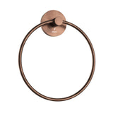 TOWEL  RING W/FLANGE ROUND - JAQUAR FAUCETS -  ( ANTIQUE COPPER - CONTINENTAL ACC. - 0x0 mm - 0inchx0inch )