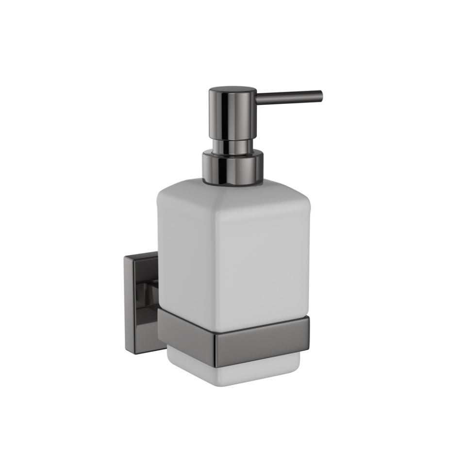 SOAP DISH W/GLASS BOTTLE - JAQUAR FAUCETS -  ( BCH - ACC. KUBIX PRIME - 0x0 mm - 0inchx0inch )