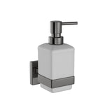 SOAP DISH W/GLASS BOTTLE - JAQUAR FAUCETS -  ( BCH - ACC. KUBIX PRIME - 0x0 mm - 0inchx0inch )