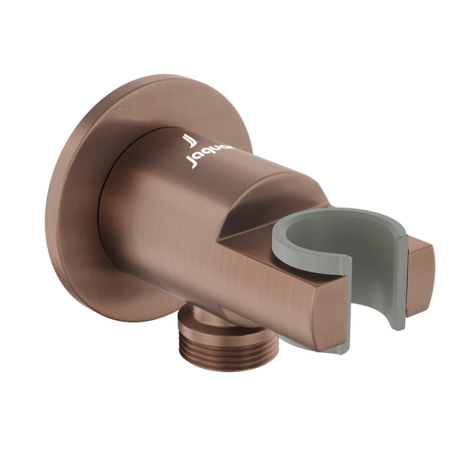 WALL OUTLET WITH SHOWER HOOK ROUND - JAQUAR FAUCETS -  ( ANTIQUE COPPER - SHOWER ACC. - 0x15 mm - 0inchX0.5inch )