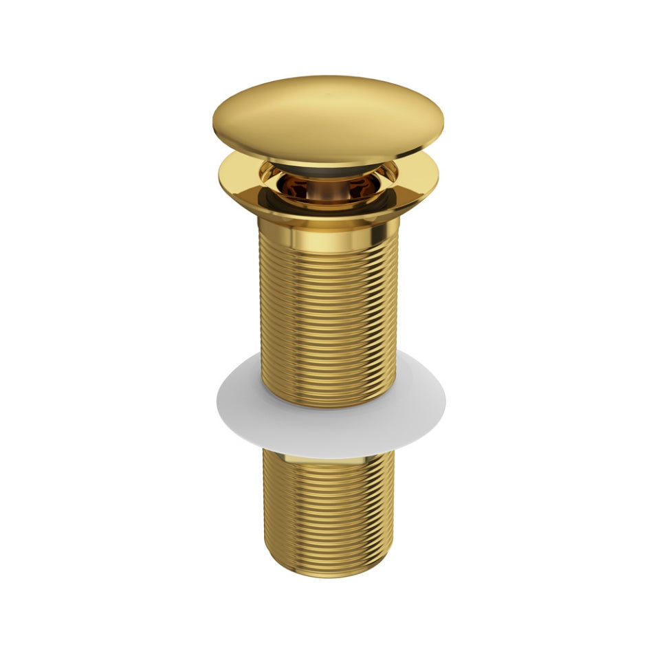 CLICK CLACK WASTE 32MM SIZE FULL THREAD - JAQUAR FAUCETS -  ( GOLD BRIGHT PVD - ALLIED - 0x32 mm - 0inchX1.25inch )