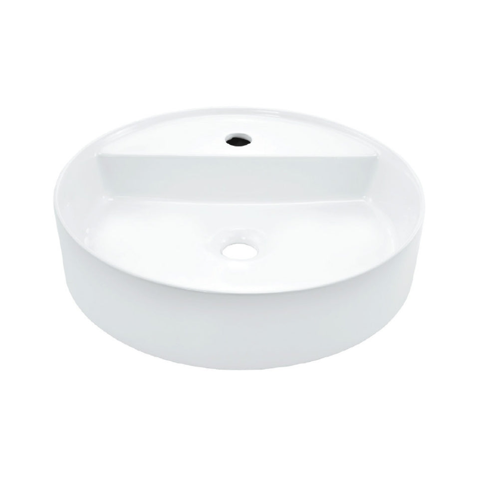 THIN RIM TABLE TOP BASIN - JAQUAR SWARE - ( WHITE - JDS - 450x450 mm - 18inchX18inch )
