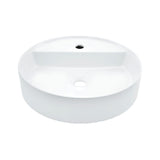THIN RIM TABLE TOP BASIN - JAQUAR SWARE - ( WHITE - JDS - 450x450 mm - 18inchX18inch )
