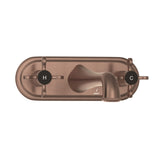 2 CON.STOP COCKS WITH BASIN SPOUT - JAQUAR FAUCETS -  ( ANTIQUE COPPER - QUEENS PRIME - 0x0 mm - 0inchx0inch )