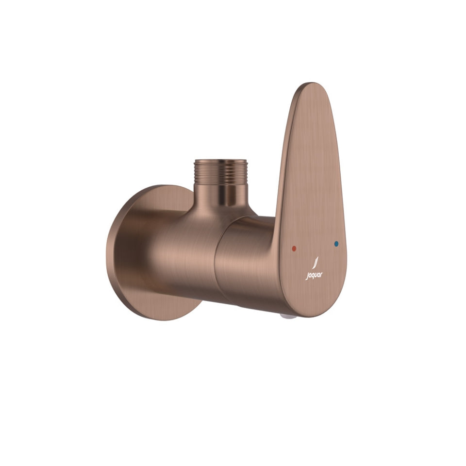 ANGLE COCK W/FLANGE - JAQUAR FAUCETS -  ( ANTIQUE COPPER - VIGNETTE PRIME - 0x15 mm - 0inchX0.5inch )