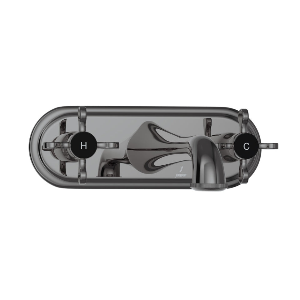 2 CON.STOP COCKS WITH BASIN SPOUT - JAQUAR FAUCETS -  ( BCH - QUEENS PRIME - 0x0 mm - 0inchx0inch )