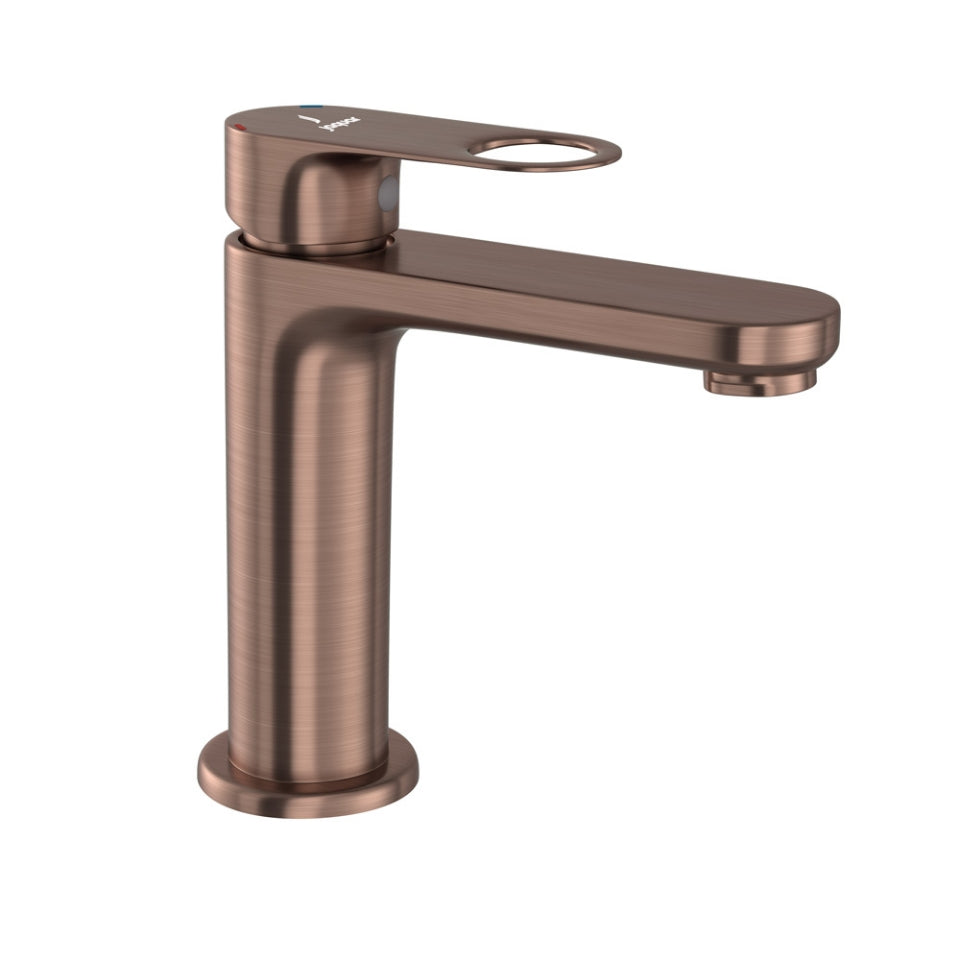 S.L. BASIN MIXER WITH BRAIDED PIPES - JAQUAR FAUCETS -  ( ANTIQUE COPPER - ORNAMIX PRIME - 0x15 mm - 0inchX0.5inch )