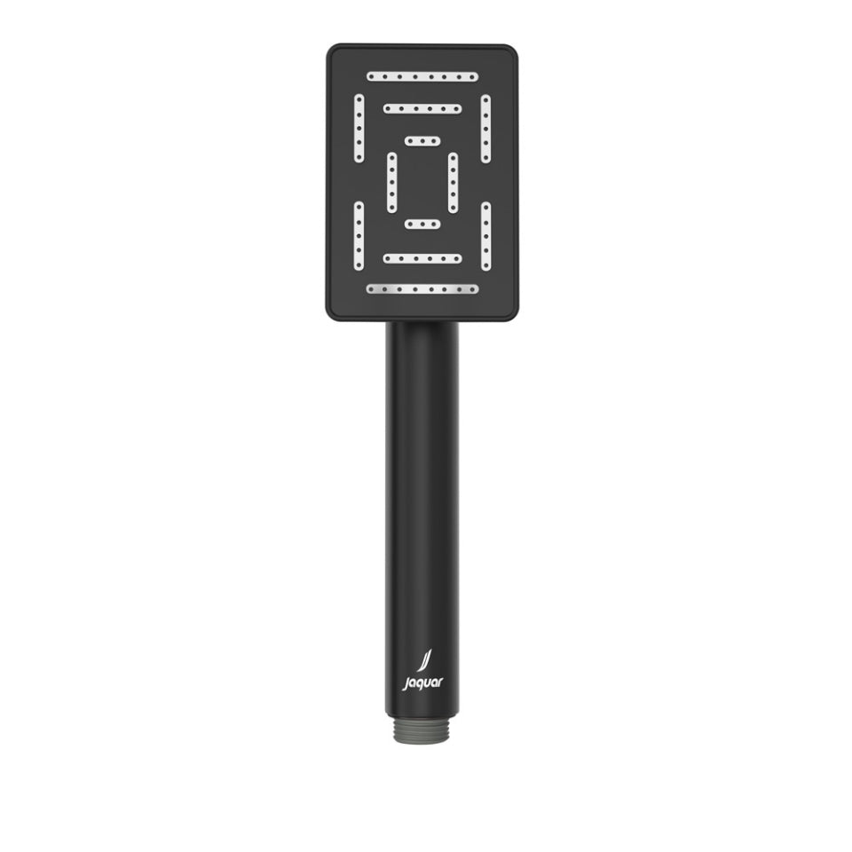RECTANGULAR SHAPE MAZE SINGLE FLOW HAND SHOWER - JAQUAR FAUCETS - ( BLACK MATT - MAZE SHOWER - 65x95 mm - 3.8inchX0inch )