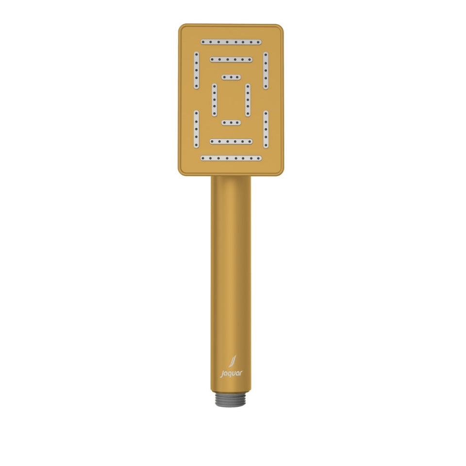 MAZE HAND SHOWER 65X95MM RECTANGULAR - JAQUAR FAUCETS -  ( GOLD MATT PVD - HAND SHOWER - 0x15 mm - 0inchX0.5inch )