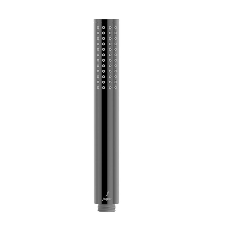 SINGLE FUNCTION ROUND SHAPE HAND SHOWER WITHOUT TUBE & HOOK - JAQUAR FAUCETS -  ( BLACK CHROME - HAND SHOWER - 0x15 mm - 0inchX0.5inch )