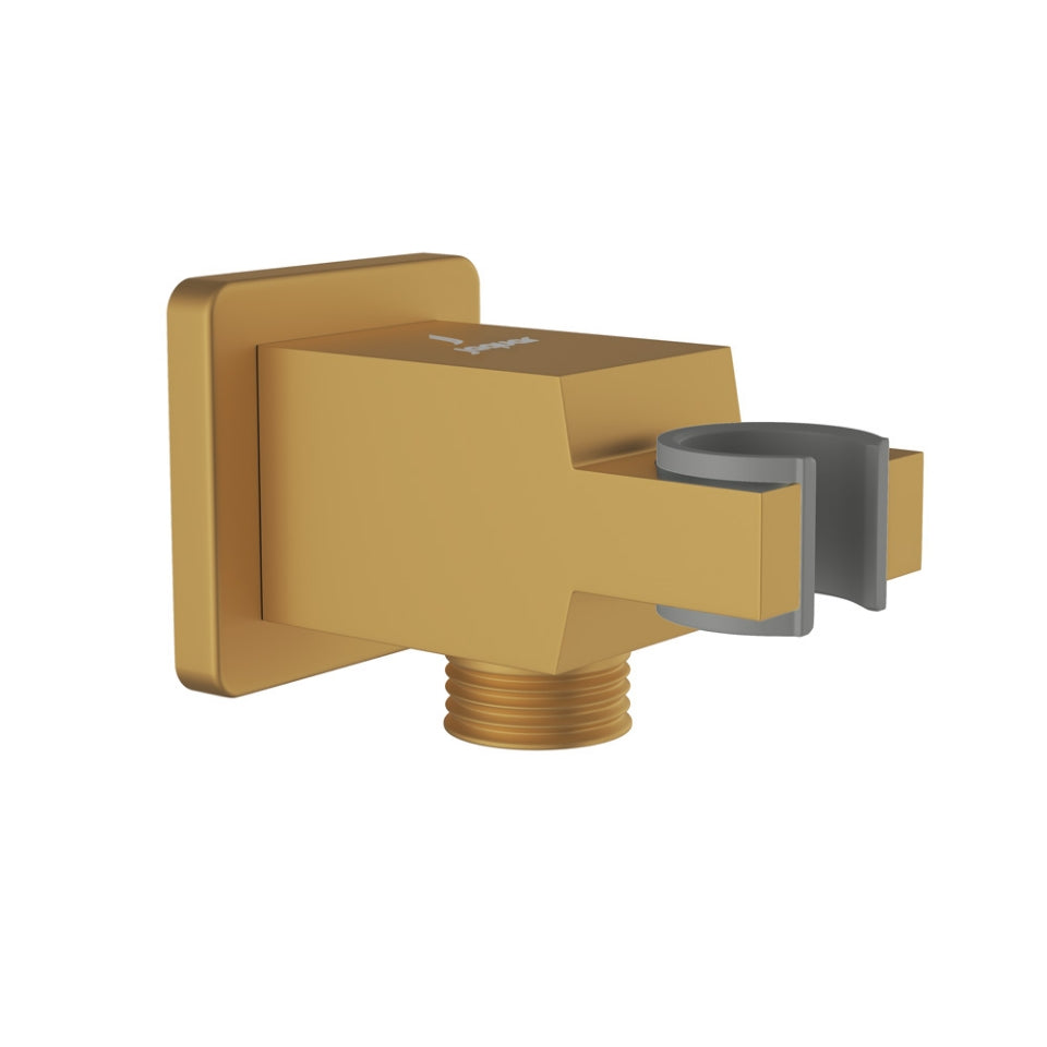 WALL QUTLET WITH SHOWER HOOK IN SQUARE SHAPE - JAQUAR FAUCETS - ( GOLD MATT PVD - SHOWER ACC. - 0x0 mm - 0inchX0inch )
