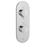 AQUAMAX EXPOSED PART KIT OF THERMOSTATIC SHOWER MIXER WITH 3-WAY DIVERTER & SLEEVE (COMPATIBLE WITH ALD-683N) - JAQUAR FAUCETS -  ( CHROME - LAGUNA - 0x15 mm - 0inchX0.5inch )