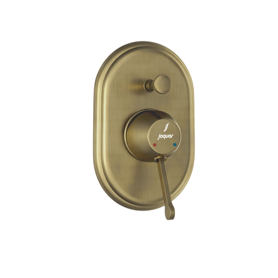 SINGLE LEVER EXPOSED PARTS KIT OF HI-FLOW DIVERTER - JAQUAR FAUCETS -  ( ANTIQUE BRONZE - QUEENS PRIME - 0x15 mm - 0inchX0.5inch )