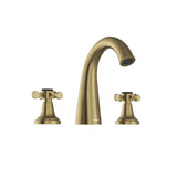 3-HOLE BASIN MIXER W/O POP UP WASTE PIPE - JAQUAR FAUCETS -  ( ANTIQUE BRONZE - QUEENS PRIME - 0x0 mm - 0inchx0inch )