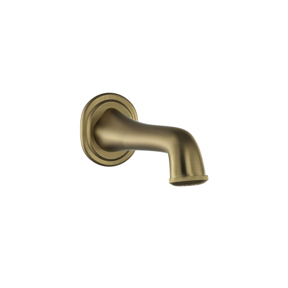 BATH TUB SPOUT WITH WALL FLANGE - JAQUAR FAUCETS -  ( ANTIQUE BRONZE - SPOUT - 0x15 mm - 0inchX0.5inch )