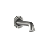 BATH TUB SPOUT W/FLANGE - JAQUAR FAUCETS -  ( STAINLESS STEEL - SPOUT - 0x15 mm - 0inchX0.5inch )