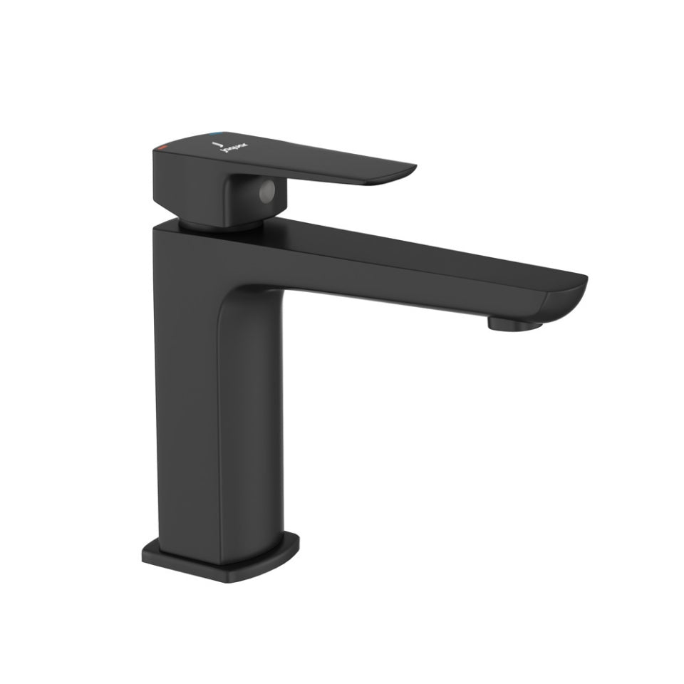 SL B/MXR W/O POP-UP&W/450MM BRAIDED PIPE - JAQUAR FAUCETS -  ( BLACK MATT - KUBIX PRIME - 0x15 mm - 0inchX0.5inch )