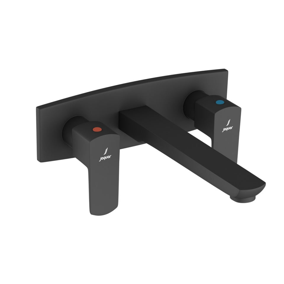 2 CONC STOP WITH  BASIN SPOUT - JAQUAR FAUCETS -  ( BLACK MATT - KUBIX PRIME - 0x15 mm - 0inchX0.5inch )