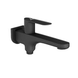 2 WAY BIB COCK WITH FLANGE - JAQUAR FAUCETS -  ( BLACK MATT - OPAL PRIME - 0x15 mm - 0inchX0.5inch )