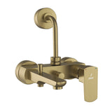 S.L. WALL MIXER 3 IN 1 - JAQUAR FAUCETS -  ( ANTIQUE BRONZE - KUBIX PRIME - 0x15 mm - 0inchX0.5inch )