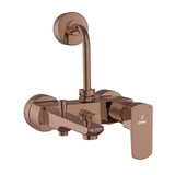 SINGLE LEVER WALL MIXER 3 IN1 SYSTEM - JAQUAR FAUCETS -  ( BLUSH GOLD PVD - KUBIX PRIME - 0x15 mm - 0inchX0.5inch )