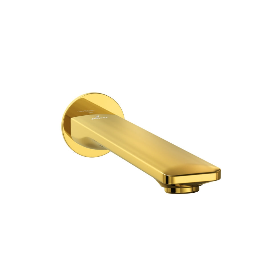 BATHTUB SPOUT WITH WALL FLANGE - JAQUAR FAUCETS -  ( GOLD BRIGHT PVD - LAGUNA - 0x15 mm - 0inchX0.5inch )