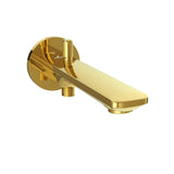 BATHTUB SPOUT WITH BUTTON ATTACHMENT - JAQUAR FAUCETS -  ( GOLD MATT PVD - LAGUNA - 0x15 mm - 0inchX0.5inch )