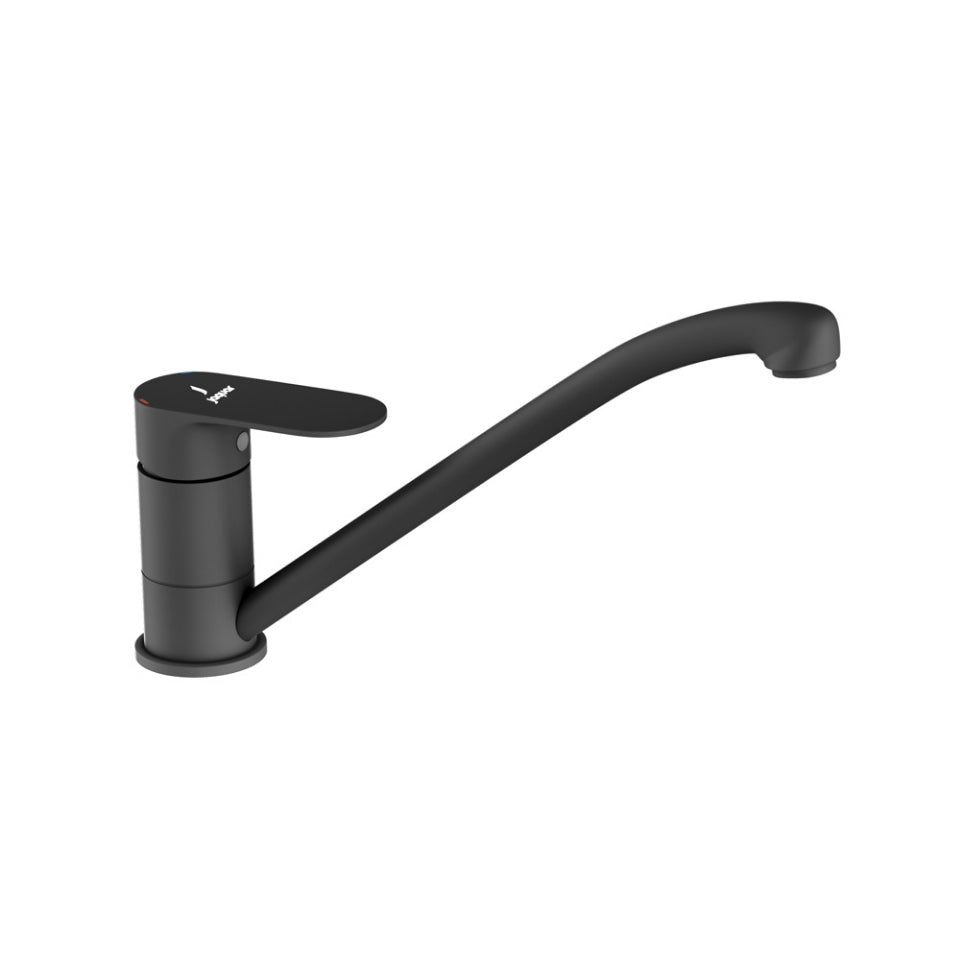 SINGLE LEVER SINK MIXER WITH SWINGING SPOUT - JAQUAR FAUCETS -  ( BLACK MATT - OPAL PRIME - 0x15 mm - 0inchX0.5inch )