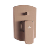 S.L.EXPOSED PARTS DIV KIT BUTTON ON TOP - JAQUAR FAUCETS -  ( ANTIQUE COPPER - KUBIX PRIME - 0x15 mm - 0inchX0.5inch )