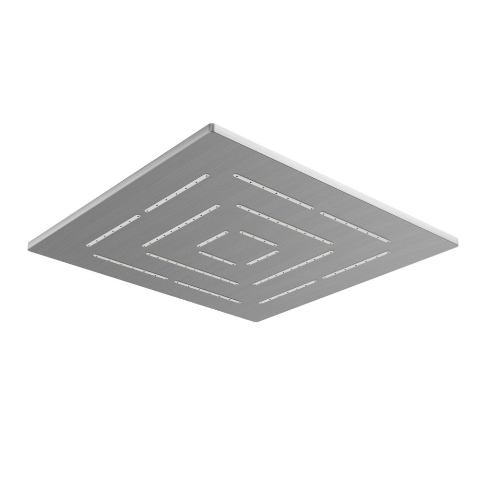 MAZE OVERHEAD SHOWER SQUARE SHAPE SINGLE FLOW - JAQUAR FAUCETS - ( STAINLESS STEEL - MAZE SHOWER - 150x150 mm - 6inchX0inch )