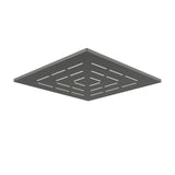 MAZE SQUARE  9.5   - JAQUAR FAUCETS -  ( GRAPHITE - OVERHEAD SHOWER - 15x240 mm - 0.5inchX9.5inch )