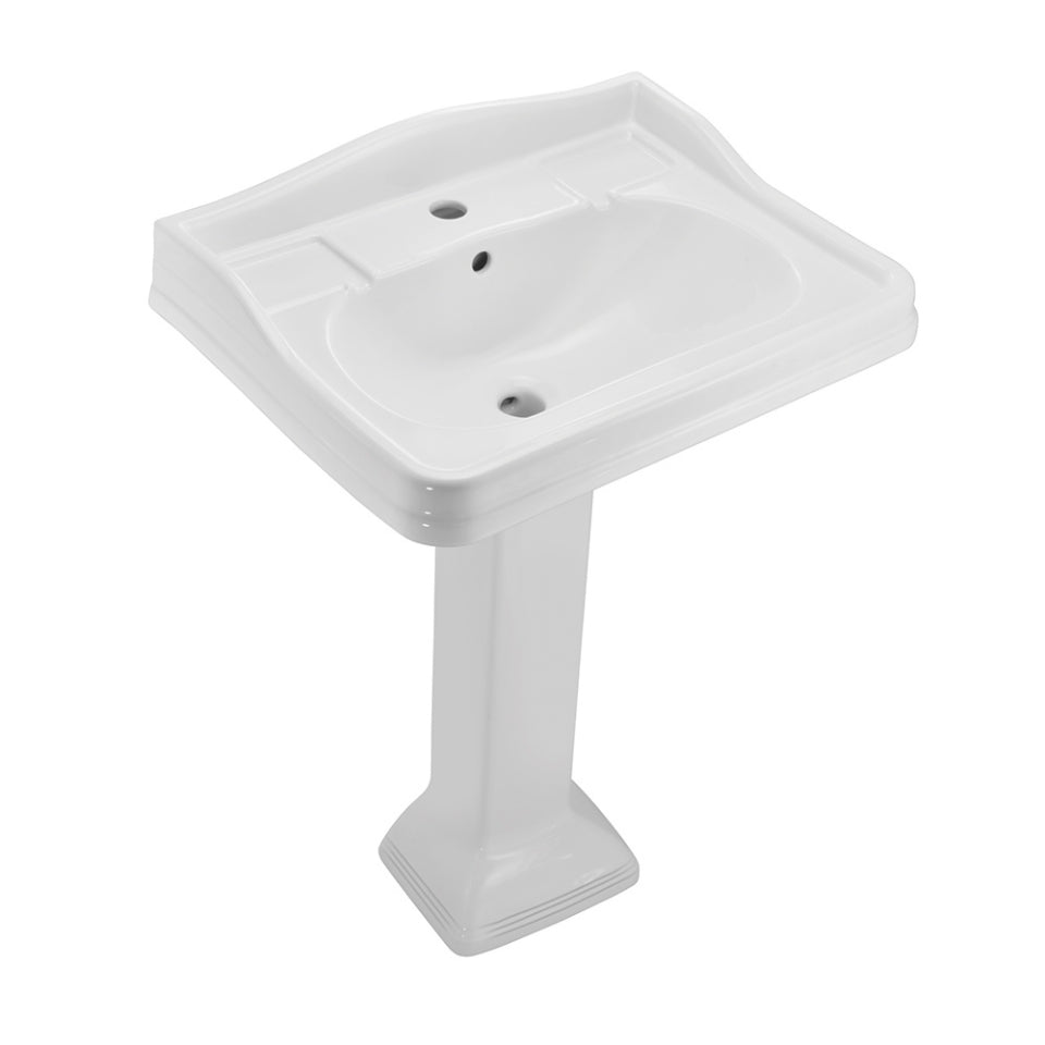 WALL HUNG BASIN WITH FIXING ACCESSORIES - JAQUAR SWARE - ( WHITE - QUEENS PRIME - 610x465 mm - 18.6inchX0inch )
