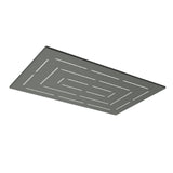 MAZE OVERHEAD SHOWER RECTANGULAR - JAQUAR FAUCETS - ( GRAPHITE - OVERHEAD SHOWER - 295x190 mm - 11.8inchX7.6inch )