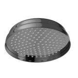 VICTORIAN SHOWER 200MM DIA - JAQUAR FAUCETS -  ( BLACK CHROME - OVERHEAD SHOWER - 0x15 mm - 0inchX0.5inch )
