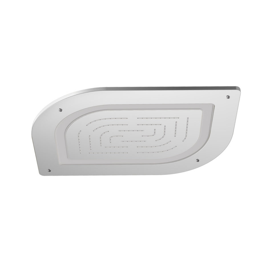 MAZE ALIVE PRIME SINGLE FUN.450X350 - JAQUAR FAUCETS -  ( CHROME - OVERHEAD SHOWER - 0x15 mm - 0inchX0.5inch )