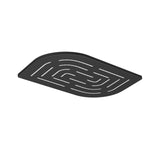 MAZE ALIVE RECT. SHOWER 200X300 - JAQUAR FAUCETS -  ( BLACK MATT - OVERHEAD SHOWER - 0x15 mm - 0inchX0.5inch )