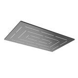 MAZE RECT. SHOWER 295MMX190MM - JAQUAR FAUCETS -  ( BLACK CHROME - OVERHEAD SHOWER - 0x15 mm - 0inchX0.5inch )