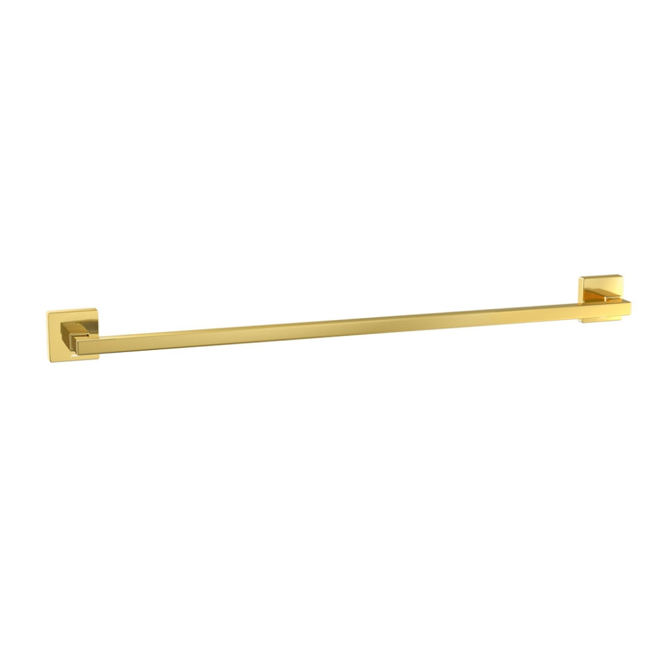 TOWEL  RAIL  - JAQUAR FAUCETS -  ( GOLD BRIGHT PVD - ACC. KUBIX PRIME - 0x600 mm - 0inchX24inch )
