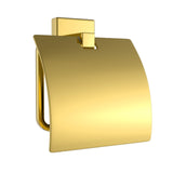 TOILET ROLL HOLDER WITH FLAP - JAQUAR FAUCETS -  ( GOLD BRIGHT PVD - ACC. KUBIX PRIME - 0x0 mm - 0inchx0inch )