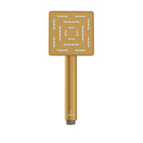 SQUARE SHAPE MAZE HAND SHOWER - JAQUAR FAUCETS - ( GOLD MATT PVD - MAZE SHOWER - 0x0 mm - 0inchX0inch )