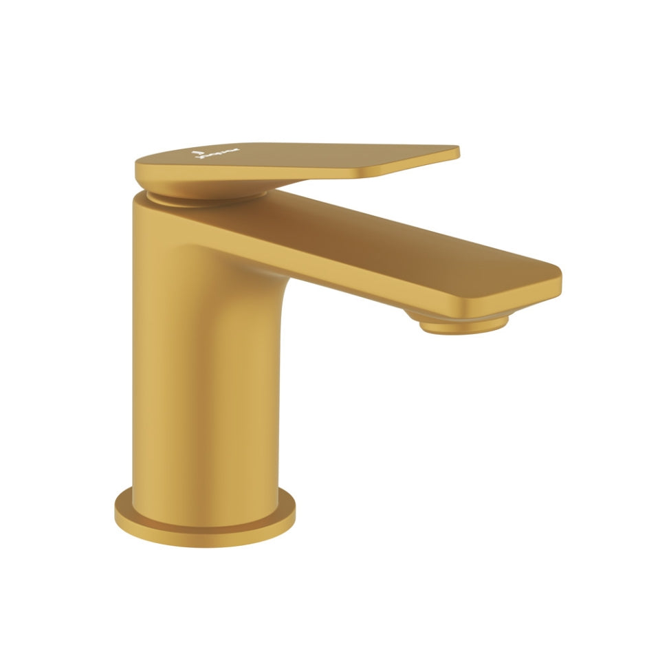 SINGLE LEVER BASIN MIXER W/O POPUP - JAQUAR FAUCETS -  ( GOLD MATT PVD - LAGUNA - 0x15 mm - 0inchX0.5inch )