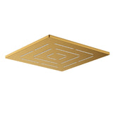 MAZE OVERHEAD SHOWER SQUARE SHAPE - JAQUAR FAUCETS -  ( GOLD MATT PVD - OVERHEAD SHOWER - 240x240 mm - 9.4inchX9.4inch )