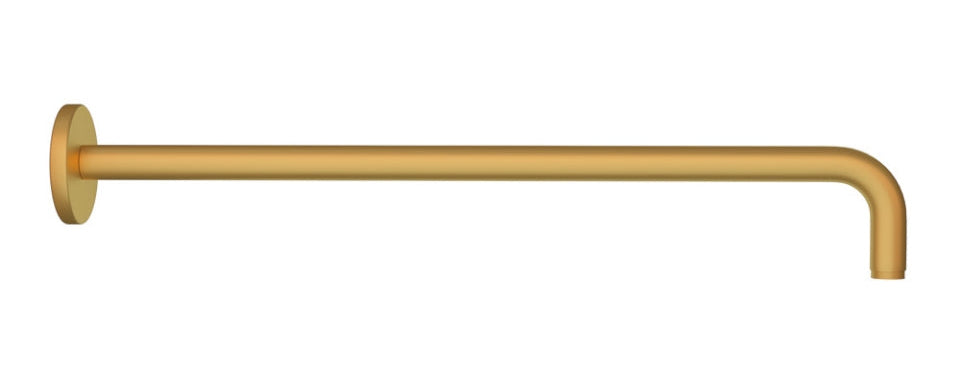 ROUND SHOWER ARM WITH FLANGE - JAQUAR FAUCETS - ( GOLD MATT PVD - SHOWER ACC. - 600x20 mm - 0.8inchX0inch )