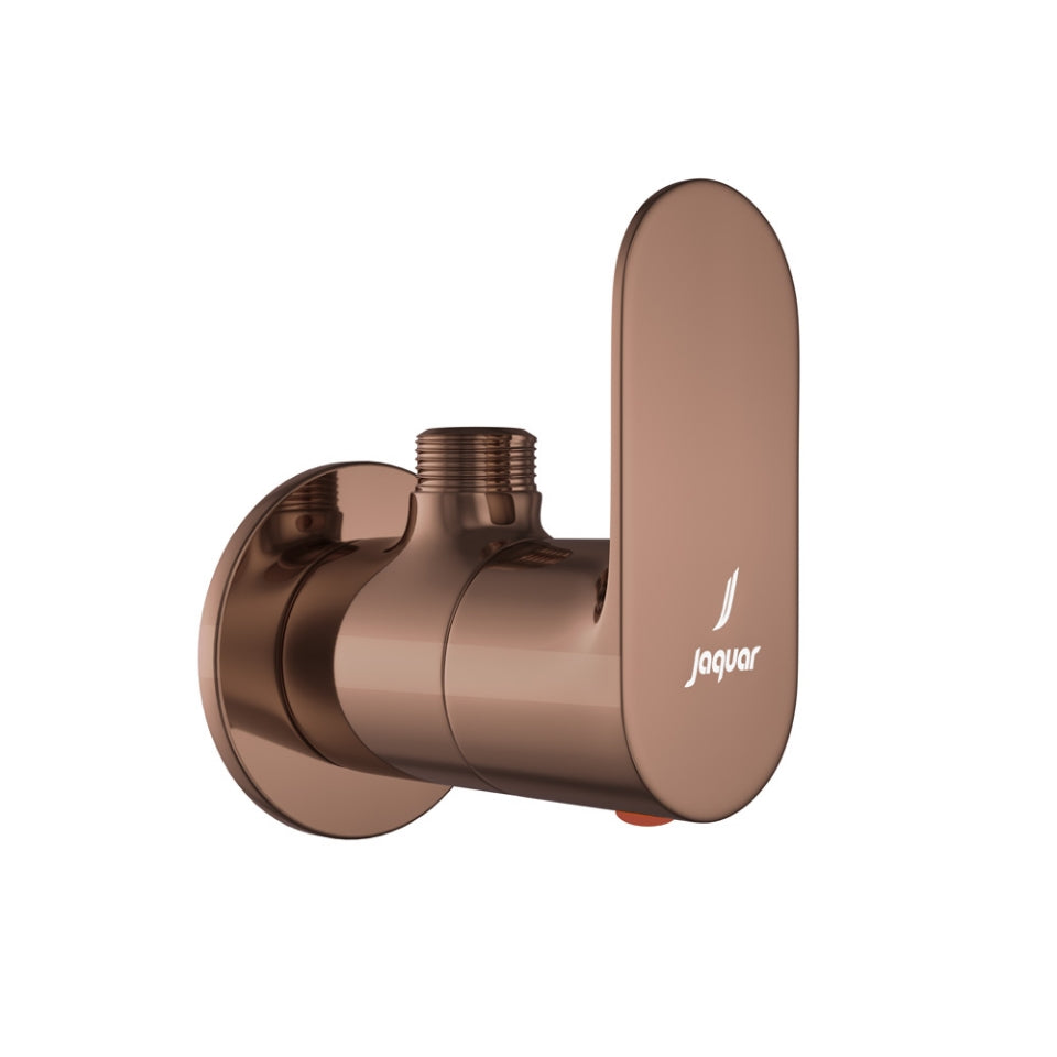 ANGULAR STOP COCK WITH WALL FLANGE - JAQUAR FAUCETS -  ( BLUSH GOLD PVD - OPAL PRIME - 0x15 mm - 0inchX0.5inch )